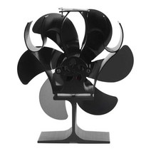 열로 작동하는 6 엽 고온 저항 벽난로 팬 자체 시작 장작 난로용 송풍기, 한개옵션0