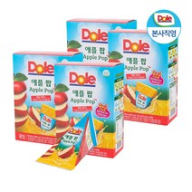 Dole 후룻팝 애플 4박스 32팩 사과 주스, 단품
