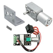 저속 모터 소형 모타 감속기 전기베이스 감속 기 브래킷 세트 속도 컨트롤러, 6V 60rpm, 패키지 A