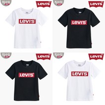 [리바이스키즈] 면 100% 기본 리바이스 박스탭 로고 면 반팔 티셔츠