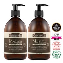 르꽁뚜아르뒤뱅 유기농 올리브 마르세유솝 1000ml 500ml 2병