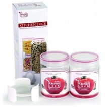키친락 KITCHEN LOCK 2P SET K0002 반찬통 음식물 냉장고 플라스틱 보관용기 1204EA, 본상품선택, 2개