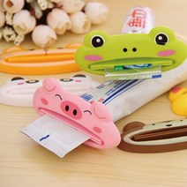 치약짜개 치약디스펜서 핸드크림 튜브링거 스퀴저 집게 강력 동물 다이소, 캐릭터치약짜개-랜덤, 1개