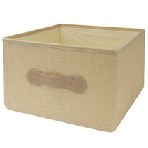 쿠넬 접이식 패브릭 바구니 행잉오거나이저 서랍바구니, 서랍장, 베이지, 1개