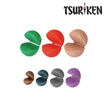 쯔리겐 러버간다마 프로 좁쌀봉돌 컬러 조개봉돌, 2B