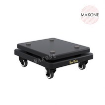 가정용 블랙 우퍼 받침대 스피커 방진 패드 매트 사운드바 거치대 스탠드 음향 고무 층간소음, B 20/25, 단일사이즈