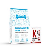 본아페티 강아지 체중조절 관절 쓸개골 관리용 사료 1KG+애견 신장 영양제 60정, 1000g