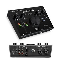 923464 MAudio 에어 1928 2인 4아웃 USB 오디오 MIDI 인터페이스 프로 툴스 에이블톤 라이브 레코딩 소프트웨어 포함 스튜디오 수준 FX 인스트루먼트
