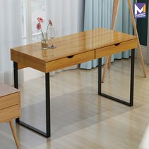 MCOMPANY 인테리어 데스크탑 노트북 티테이블 안방 가정용 서랍장 사이드 테이블 우드 정리 보조 다용도 사무용 서랍 진열대 책상 데스크 공부 컴퓨터 화장대_ 베니스 1인용, 1인용 베니스 책상