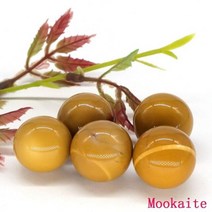 도매 20mm 스톤 비즈 천연 보석 레이키 힐링 라운드 볼 크리스탈 DIY 목걸이 팔찌 쥬얼리 세공 액세서리, 20pc, Mookaite