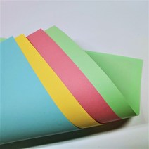 모두다 90g 연두 색지(도화지) 전지 2절 4절 A2 A3 A4 색종이 복사지 칼라용지 무료재단, 1개