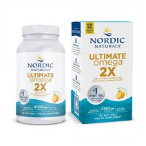 노르딕내추럴스 얼티메이트 오메가쓰리 2X 2150mg EPA 1125 DHA 875 레몬맛 60정 x 1개