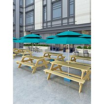 테이블의자세트 야외테이블 정원 발코니 테라스 빈티지 접이식 식당 베란다 벤치, T