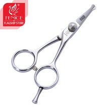 Fenice 4 인치 애완견 안전 둥근 팁 가위 손질 트리밍 가위 얼굴 귀 코 및 발 동물성 머리 절단 도구, 01 4.0 inch
