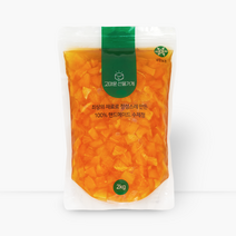 카페수제청 오렌지큐브청 오렌지청 오렌지차 오렌지에이드 과일청 대용량 홈카페 수제청 [고마운선물가게], 1kg, 1개입, 1개