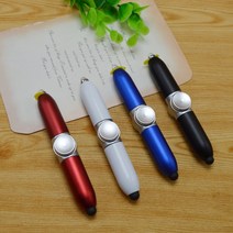 마술처럼 신기한 LED불빛 피젯스피너 볼펜 스트레스 해소 스피너펜, 블루