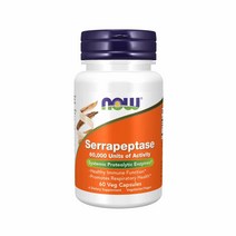 (미국배송) 나우푸드 세라펩타제 효소 60캡슐 NOW Foods Serrapeptase 60 000 Units of Activity, 1개, 200ml