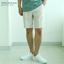 [맨즈북] S-3XL 쿨스판 스탠다드 여름 남자 반바지 슬랙스 5부 버뮤다팬츠