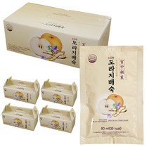 참진한 도라지배숙 도라지배즙 기관지에좋은 목감기 건강식품 간절기선물 80ml, 50팩/80ml