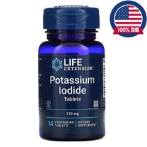 라이프 익스텐션 칼륨 요오드 130mg 14정, 1개, 14개