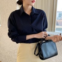 여성 봄 베밀러 데일리 무지 긴팔 셔츠 남방