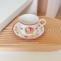 빨강머리앤 머그컵 플레이트 세트 프렌치 디저트, 앤 플레이트(직경 21cm)