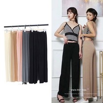 당일배송/9부와이드바지/주름바지/통바지/플리츠팬츠/비치지 플리츠바지 않는
