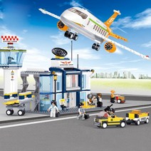 햄볶는스토어 CCC인증 햄볶는타운 국제공항 레고호환 블록, 4. 367 국제공항 678pcs