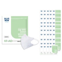 블루본 KF-AD 액티브 대형 비말차단 마스크 새부리형 50매 블루마스크 액티브 투디(KF-AD)(대형)(백색)