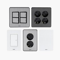 아이정 전등 매입형 스위치 콘센트 커버 덮개 가리개 1구 2구 3구 4구, C. 하이콘 스위치 실버, 2개용 2구 스위치, 1개