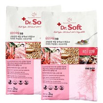 더독 성장기 반려견 성견용 닥터소프트사료 강아지 애견사료 3kg