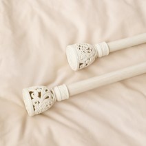 아망떼 앤틱 커튼봉 12자 360cm, 아이보리12자(138cm 360cm)