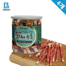 애완견져키간식 오리꽈배기4개 미니어처핀셔 슈나우저, 상세페이지 참조