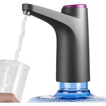 ANKRIC 충전식 스마트 워터 펌프 휴대용 물통 노즐, 블랙