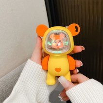 고양이 손난로 우주 캡슐 캠핑 배터리 카라반 겨울 전원 휴대용 전원 빠른충전 2단 USB, 곰돌이 손난로 보군 그린