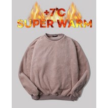 (스나이퍼샵)+7℃ UP 보송보송 후리스 맨투맨