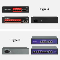 자전거변속기레버 자전거변속기 자전거기어 Techage-48V 4CH 네트워크 POE 스위치 100Mbps IEEE 802.3 af/, 01 TypeA 16CH POESwitch