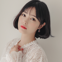 제이로렌 제이로렌 9M02332 레드문 가넷크리스탈 로즈골드귀걸이