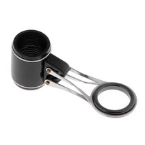 낚싯대 링 접는 막대 건물 DIY 팁 수리 키트 16.8-21mm, 16.8mm, 스테인레스 스틸, 블랙 실버