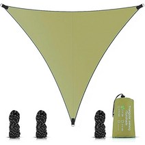 삼각형 차양 항해 4X4X4M 방수 가든 가제보 파라솔 저가형 원두막 홍보 천막 리조트 대형 야외용 발코니 가림막 이동식 UV 블록 자외선 차단 캐노피 야외 파티오 정원 잔디, Army green|6x6x6m carabiner