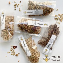 수제 그래놀라 무설탕 귀리 시리얼 견과류 곡물 200g 간식 실속형 건강, 카카오닙스, 본상품선택