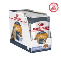 로얄캐닌 인텐스 뷰티피모관리용 젤리 파우치 85G 24팩, 없음