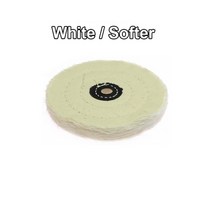 양모휠 양모패드 1 조각 면 린트 미러 폴리싱 휠 쥬얼리 버핑 휠, 하얀, 3인치 75mm