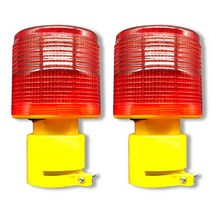 LED 태양광 멧돼지퇴치 야생동물 퇴치기 경광등 경고등 정원등, 01. 레드 LED태양광 경광등(원통형)