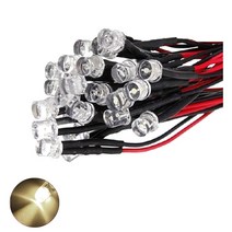발광다이오드 LED 플랫형 와이어 12v 3파이 10개, (12V_3파이)_주백색_10개