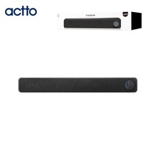 엑토 노블 LED USB PC 사운드바, SPK-20, 블랙