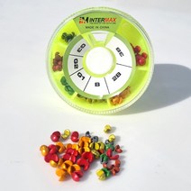 인터맥스 좁쌀 봉돌 세트(컬러), 단품