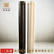 에탄올난로 에탄올벽난로 호주 뉴 포트 나무 연소 주철 벽난로 벽난로 304 스테인레스, 153mm 블랙 0.5미터