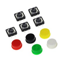 YST-1103T CTT-1103T 택트푸쉬버튼스위치+뚜껑 캡, 택트스위치 + 노랑 캡