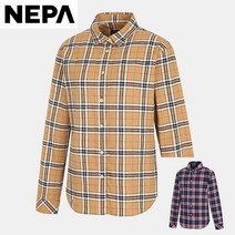 네파 데일리코디 여성용 가을시즌 대표아이템 라이프스타일 체크 셔츠 7I61541